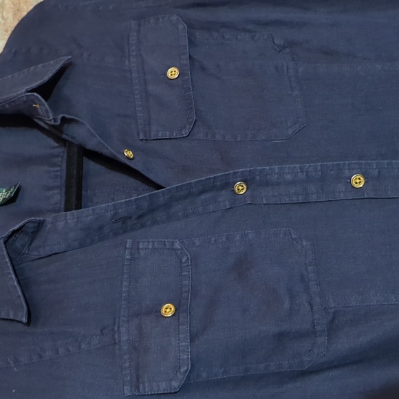 Lauren Ralph Lauren Dark Blue Linen Dress - Picture 4 of 13